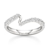 Thumbnail Image 1 of J'Lure Lab-Grown Diamond Contour Wedding Band 3/8 ct tw 18K White Gold