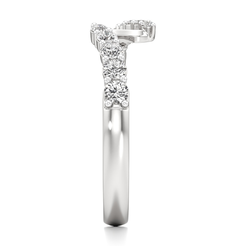 Main Image 3 of J'Lure Lab-Grown Diamond Contour Wedding Band 3/8 ct tw 18K White Gold