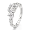 Thumbnail Image 4 of J'Lure Square-Emerald Step-Cut Lab-Grown Diamond Engagement Ring 3-1/2 ct tw 18K White Gold