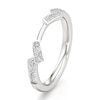 Thumbnail Image 4 of J'Lure Lab-Grown Diamond Angled Contour Wedding Band 1/4 ct tw 18K White Gold