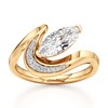 Thumbnail Image 1 of J'Lure Moval Old-Cut Lab-Grown Diamond Engagement Ring 1 ct tw 18K Yellow Gold