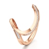 Thumbnail Image 4 of J'Lure Lab-Grown Diamond Contour Wedding Band 1/6 ct tw 18K Rose Gold