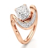Thumbnail Image 4 of J'Lure Radiant Brilliant-Cut Lab-Grown Diamond Engagement Ring 2 ct tw 18K Rose Gold
