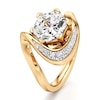 Thumbnail Image 4 of J'Lure Hexagon Brilliant-Cut Lab-Grown Diamond Engagement Ring 3 ct tw 18K Yellow Gold