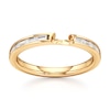 Thumbnail Image 1 of J'Lure Baguette-Cut Lab-Grown Diamond Contour Wedding Band 3/8 ct tw 18K Yellow Gold
