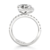 Thumbnail Image 2 of J'Lure Hexagon Step-Cut Lab-Grown Diamond Spiral Engagement Ring 3-7/8 ct tw 18K White Gold