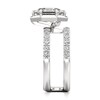 Thumbnail Image 3 of J'Lure Hexagon Step-Cut Lab-Grown Diamond Spiral Engagement Ring 3-7/8 ct tw 18K White Gold