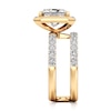 Thumbnail Image 3 of J'Lure Radiant Brilliant-Cut Lab-Grown Diamond Spiral Engagement Ring 3-7/8 ct tw 18K Yellow Gold