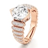 Thumbnail Image 4 of J'Lure Hexagon Brilliant-Cut Lab-Grown Diamond Engagement Ring 3-1/2 ct tw 18K Rose Gold