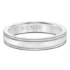 Thumbnail Image 3 of ArtCarved Men's Milgrain Wedding Band 14K White Gold 4mm