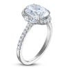 Thumbnail Image 2 of Vera Wang VOW Oval-Cut Lab-Grown Diamond Halo Engagement Ring 3 ct tw 14K White Gold