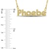 Thumbnail Image 4 of Retro Name Necklace 24K Yellow Gold-Plated Sterling Silver 18"