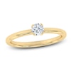 Thumbnail Image 1 of Certified Round-Cut Diamond Solitaire Engagement Ring 1/4 ct tw 18K Yellow Gold (SI2/G)