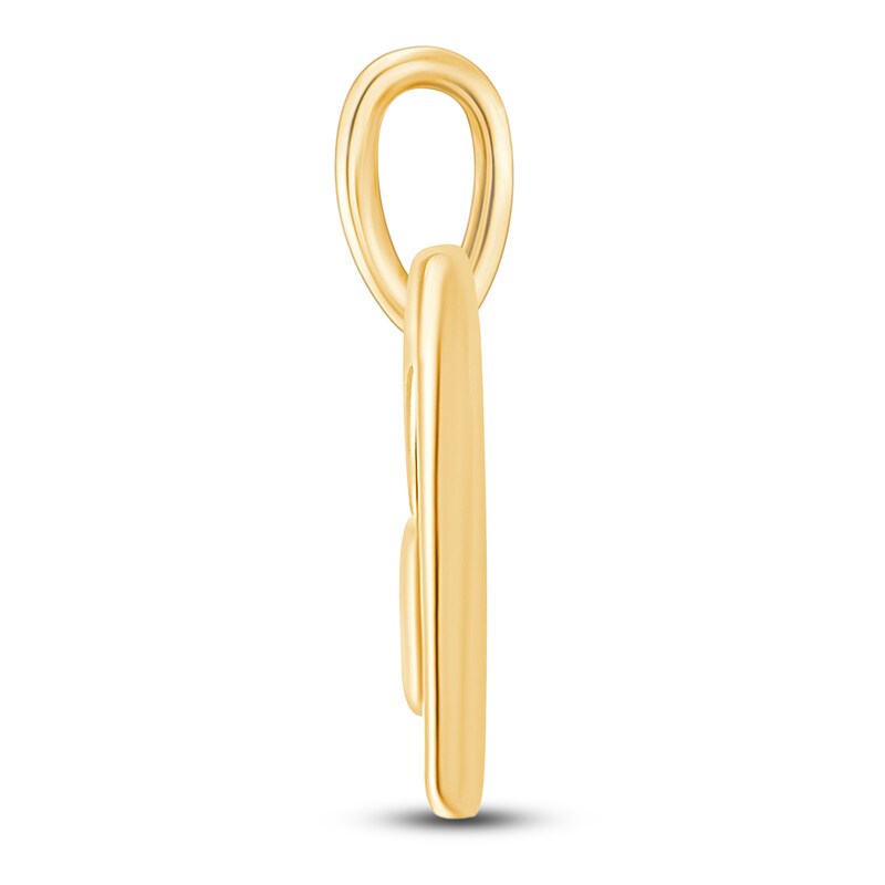 Main Image 2 of Children's Sideways Heart Charm 14K Yellow Gold
