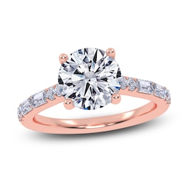 Round-Cut Lab-Grown Diamond Engagement Ring 1-7/8 ct tw 14K Rose Gold