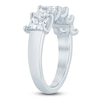 Thumbnail Image 2 of Princess-Cut Lab-Grown Diamond Five-Stone Anniversary Ring 3 ct tw 14K White Gold