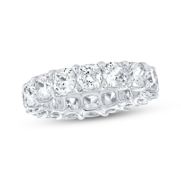Cushion-Cut Lab-Grown Diamond Eternity Band 6-3/4 - 8-5/8 ct tw Platinum