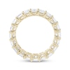 Thumbnail Image 3 of Emerald-Cut Lab-Grown Diamond Eternity Band 5-3/4 - 6-7/8 ct tw 14K Yellow Gold