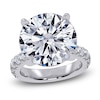 Thumbnail Image 1 of Round-Cut Lab-Grown Diamond Hidden Halo Engagement Ring 11 ct tw 14K White Gold