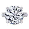 Thumbnail Image 3 of Round-Cut Lab-Grown Diamond Hidden Halo Engagement Ring 11 ct tw 14K White Gold