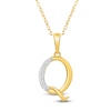 Thumbnail Image 1 of Diamond Initial Q Necklace 1/20 ct tw 10K Yellow Gold 18"