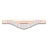 Thumbnail Image 3 of Certified Diamond Graduated Contour Anniversary Ring 1/6 ct tw 14K Rose Gold