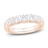 Thumbnail Image 1 of Certified Diamond Five-Stone Anniversary Ring 1 ct tw 14K Rose Gold