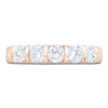 Thumbnail Image 3 of Certified Diamond Five-Stone Anniversary Ring 1 ct tw 14K Rose Gold
