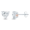 Thumbnail Image 3 of Pnina Tornai Heart-Shaped Lab-Grown Diamond Solitaire Stud Earrings 2 ct tw 14K White Gold (VS2/F)