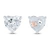 Thumbnail Image 4 of Pnina Tornai Heart-Shaped Lab-Grown Diamond Solitaire Stud Earrings 2 ct tw 14K White Gold (VS2/F)