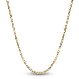 Wheat Chain Necklace 3mm Yellow Ion-Plated Stainless Steel 18"