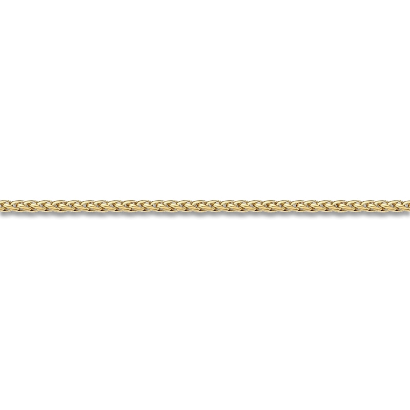 Main Image 2 of Wheat Chain Necklace 3mm Yellow Ion-Plated Stainless Steel 18"