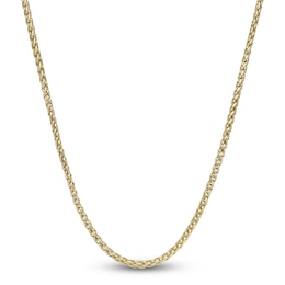 Wheat Chain Necklace 3mm Yellow Ion-Plated Stainless Steel 20"