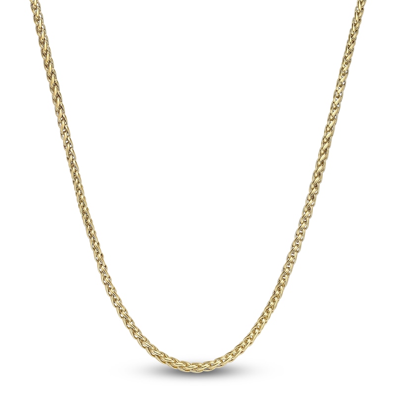Main Image 1 of Wheat Chain Necklace 3mm Yellow Ion-Plated Stainless Steel 20"