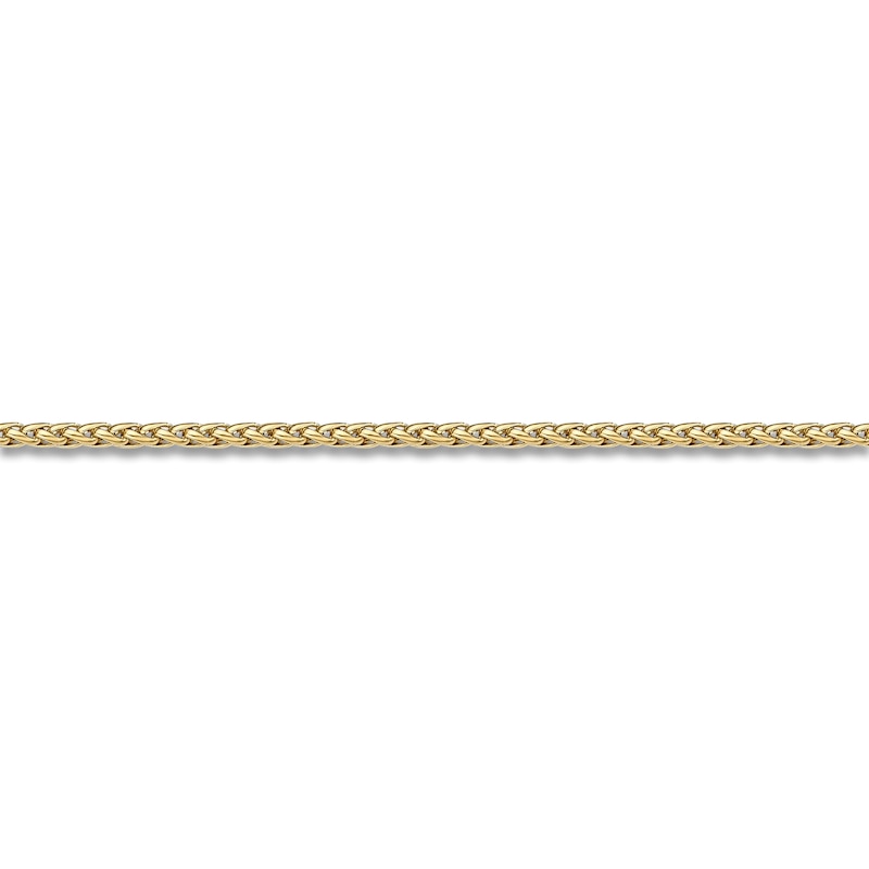 Main Image 2 of Wheat Chain Necklace 3mm Yellow Ion-Plated Stainless Steel 20"