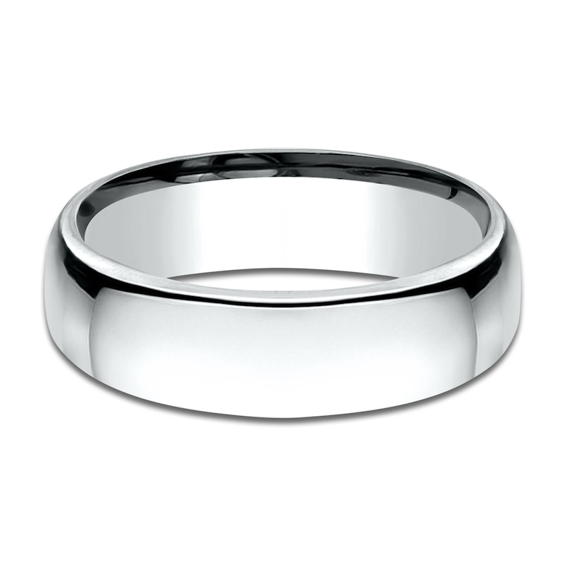 Main Image 3 of Wedding Band 10K White Gold 6.5mm