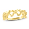 Thumbnail Image 1 of Unspoken Crosslink Ring Solid 14K Yellow Gold