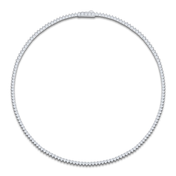 Jared Signature Lab-Grown Diamond Tennis Necklace 10 ct tw 14K White Gold 17"