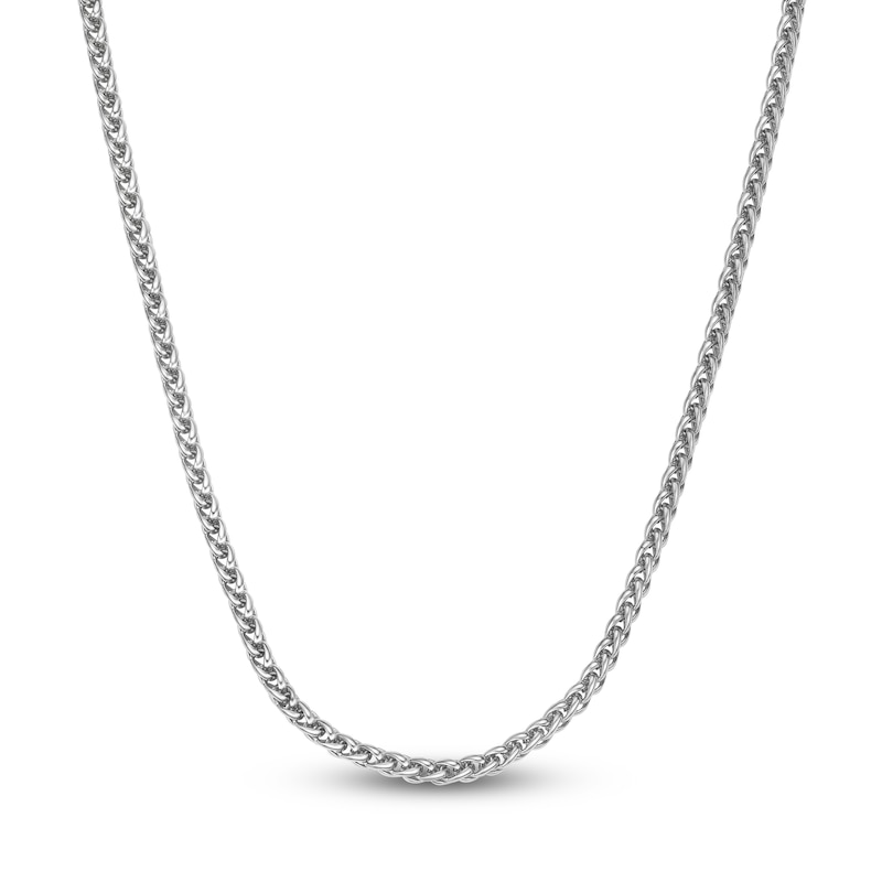 Main Image 1 of Wheat Chain Necklace 5mm Solid Stainless Steel 24"