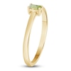 Thumbnail Image 2 of Baguette-Cut Peridot Solitaire Stackable Ring 10K Yellow Gold