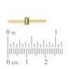 Thumbnail Image 3 of Baguette-Cut Peridot Solitaire Stackable Ring 10K Yellow Gold