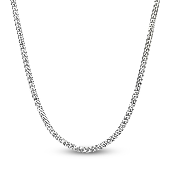 Cuban Curb Chain Necklace 6mm Solid Stainless Steel 24"