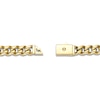 Thumbnail Image 3 of Cuban Curb Chain Necklace 10mm Yellow Ion-Plated Solid Stainless Steel 24"