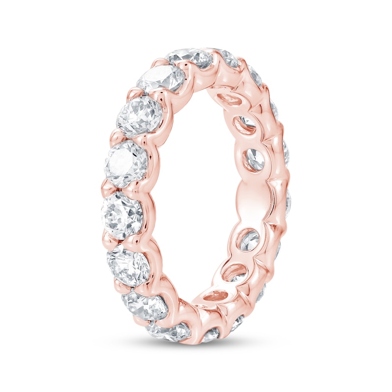 Main Image 2 of Lab-Grown Diamond Eternity Band 2-3/4 to 3-5/8 ct tw 14K Rose Gold