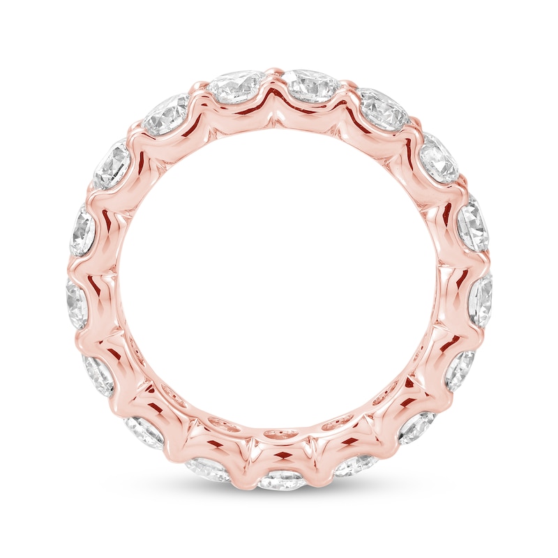 Main Image 3 of Lab-Grown Diamond Eternity Band 2-3/4 to 3-5/8 ct tw 14K Rose Gold