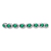 Thumbnail Image 1 of Lab-Created Emerald Sterling Silver Bolo Bracelet