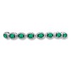 Thumbnail Image 1 of Lab-Created Emerald Sterling Silver Bolo Bracelet