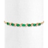 Thumbnail Image 1 of Le Vian Natural Emerald Bracelet 1/10 ct tw Diamonds 14K Honey Gold