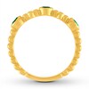 Thumbnail Image 1 of Natural Emerald Band Bezel-set 10K Yellow Gold