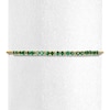 Thumbnail Image 1 of Natural Emerald Bolo Bracelet 10K Yellow Gold